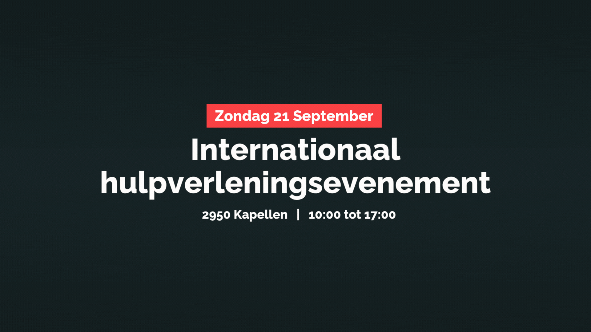 Hulpverleners evenement Politie